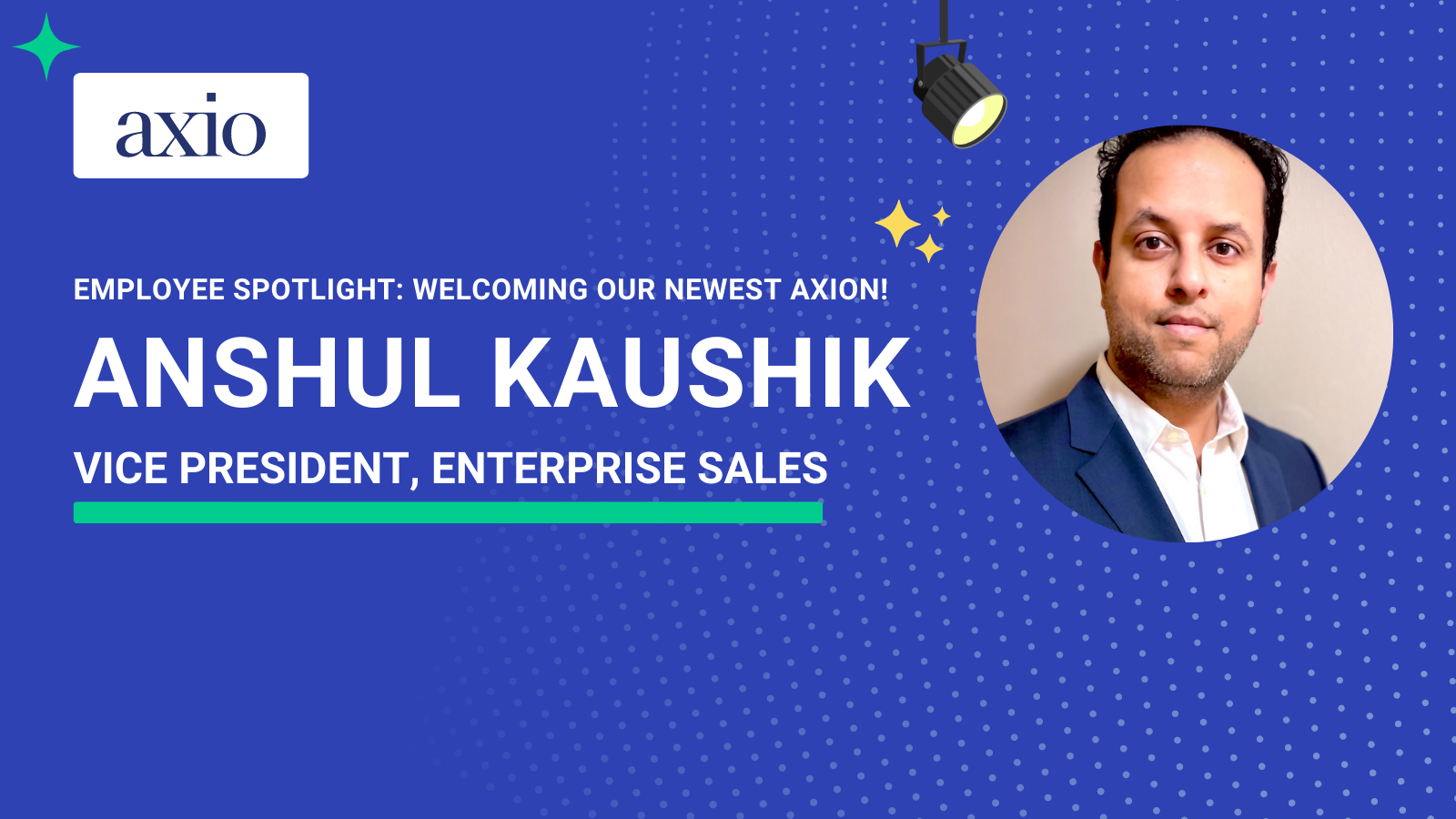 Welcome Anshul Kaushik