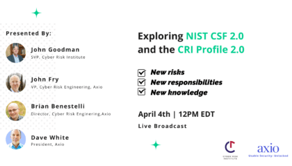 NIST CSF 2.0 and the CRI Profile 2.0 for Financial Institutions