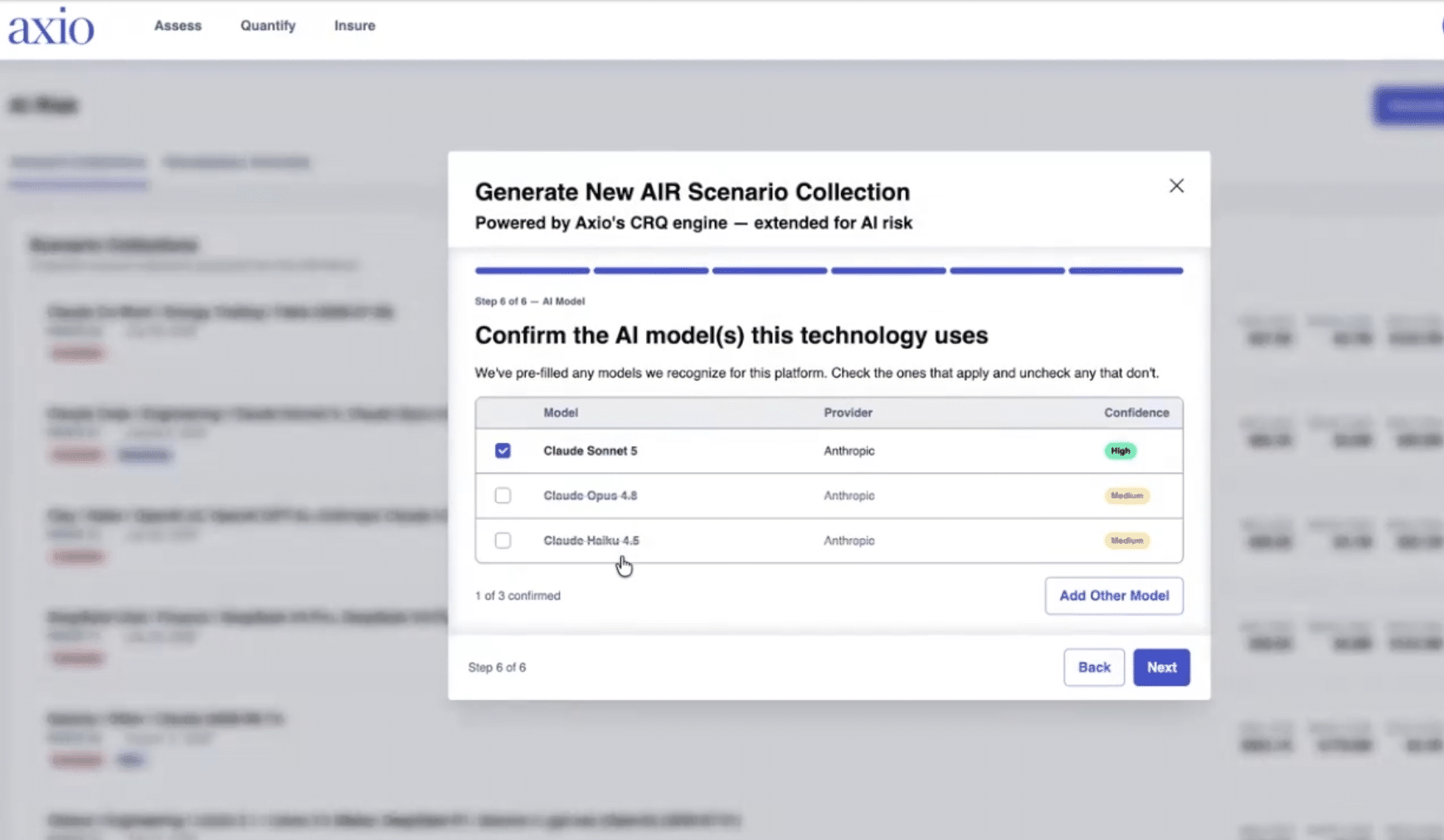 Axio AIR product screenshot